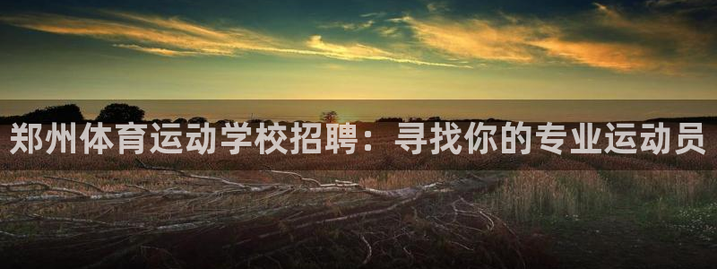 米兰体育登录：郑州体育运动学校招聘：寻找你的专业运动员